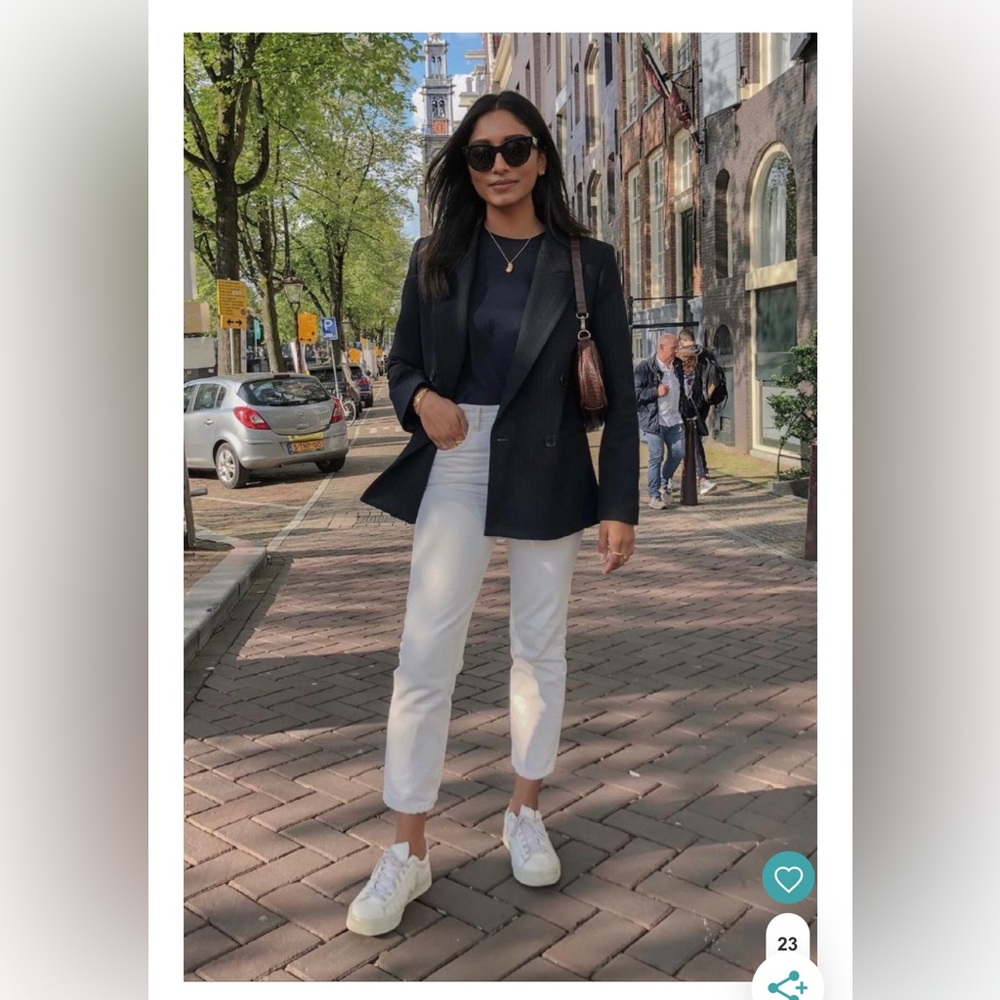 NWOB White leather Slip On Sneakers 8.5